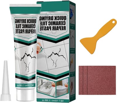 Keramiek Reparatie Pasta - Tegel Herstel Kit - Scheuren Dichten - Sneldrogend Waterdicht - 2 stuks - Meerkleurig