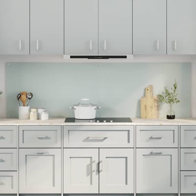 vidaXL - Keukenachterwand - 2 - st - Wit - 100 - x - 60 - cm - gehard - glas