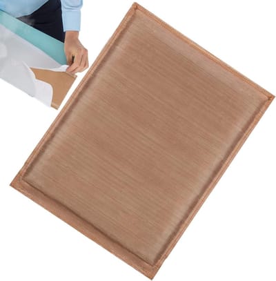 Verwarm perskussen - Strijkmat - Kleding bedrukken - Warmtebestendig materiaal - 38x30 cm - Bruin