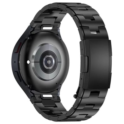 Dailygoods- Armband Titanium - Compatibel met Samsung Galaxy Watch 7/6/5/4/FE - 20 mm No Gap - Schokbestendig - Duurzaam - Lichtgewicht - Horlogeband
