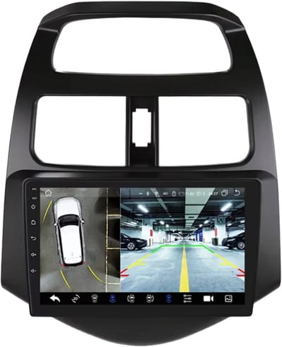 Autoradio bluetooth met camera - Carplay - Voor Chevrolet Vonk Beat Matiz (2010-2014) - Geschikt voor Apple en Android - Stereo - Navigatie - Navigatiesysteem auto