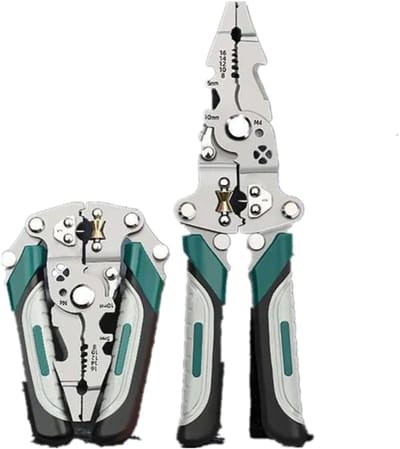 Multitool Kabelstripper, Kniptang, Krimptang, 18-in-1 Opvouwbaar Multifunctioneel Elektriciensgereedschap