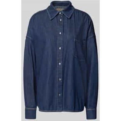 Relaxed fit jeansblouse van puur katoen model 'FOGGIA'