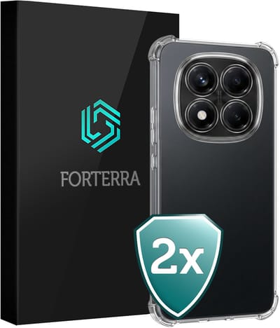 Hoesje 2 Stuks - Geschikt voor Xiaomi Redmi Note 14 Pro - Sterk & Shockproof - Back Cover - Siliconen Case - Telefoon Hoes Shock Proof - Transparant