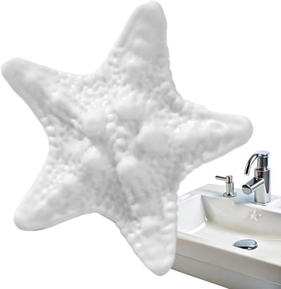 Afvoer Overloop Deksel - Stervormige Plug - Geur Vrij Houden - Verstelbare Diameter - 22-24mm - Wit