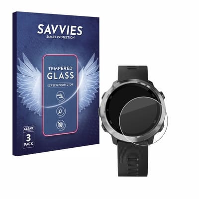 Savvies - Glas Screenprotector voor Garmin Forerunner 645 / 645 Music - Gehard Beschermglas 9H 3 Stuks