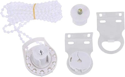 Rolgordijn Reparatieset - Gordijn Onderdelen - Venster Afwerking - Complete Kit - 300 cm Ketting - Wit