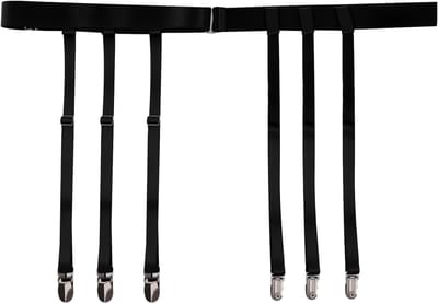 Elegante jarretellenhouder voor dames met 6 clips, verstelbare tailleband en vintage uitstraling voor kousen en panty's