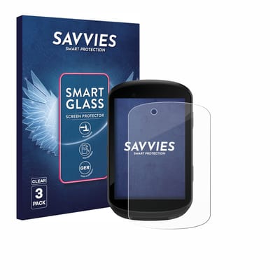 3 Stuks Savvies Screenprotector - geschikt voor Garmin Edge 530 / Edge 830 - beschermfolie glas transparant