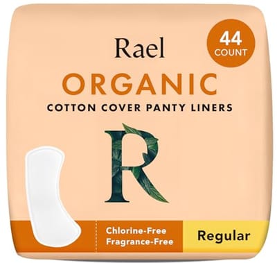 Biologische Katoenen Panty Maandverbanden voor Vrouwen - Normale Liner, Licht Absorberend, Geurloos en Chloorvrij (44 Stuks)