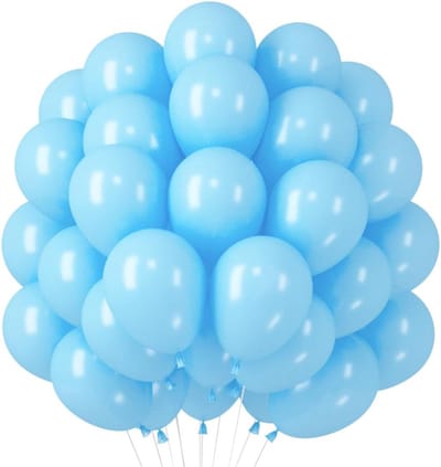 Ballonnen Set 60 Stuks - Blauwe Ballonnen 30 cm - Helium Ballonnen - Feestballonnen - Luchtballonnen - Duurzaam Latex