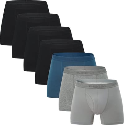 Katoenen Boxershorts voor Heren - 7 Stuks Kleurrijk Ondergoed met Gulp