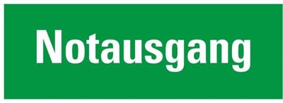 Pickup kunststoff Schild 33x12 cm SK NOTAUSGANG