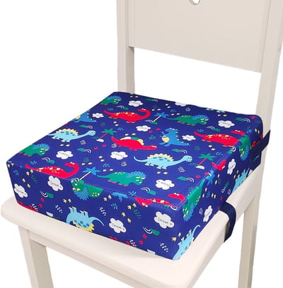 Verstelbare en Wasbare Booster Stoel voor Kinderen, Waterafstotende Zitting, Ideaal voor Eetkamers, Draagbare Kinderstoel, 33 x 33 x 8 cm