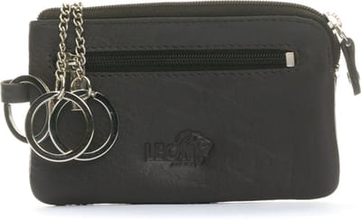 LeonDesign - Sleuteletui Donkerbruin - Compact en stijlvol - Sleuteletui met rits - 100% leer - Ontworpen in Nederland
