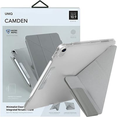 UNIQ - hoes - Camden iPad Air 10.9 - (2020) - grijs/fossielgrijs - Antimicrobieel