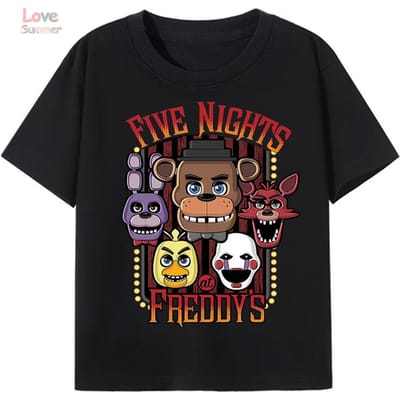 2026 Kinder T-shirt met Printpatroon bij Freddy's Sportief Casual T-shirt 140 black