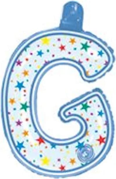 opblaasbare letter G multi color