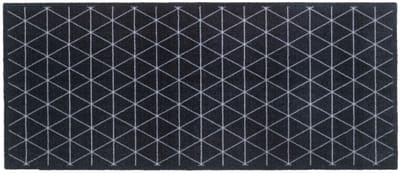 MD Entree - Design mat - Universal - Triangle Silver - Vloerkleed - Antislip - Machine wasbaar - 67 x 150 cm