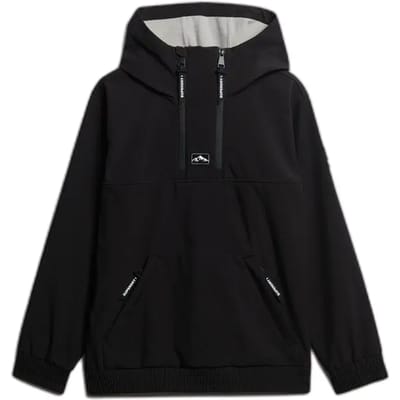 Superdry Freestyle Softshell Ski Hoodie Black Grootte: L