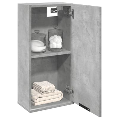 vidaXL - Badkamerkast - wandgemonteerd - 32x20x67 - cm - betongrijs