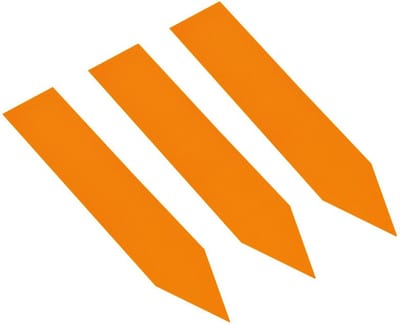 CombiCraft PVC Steeketiketten 60 x 13 mm Oranje - 100 stuks