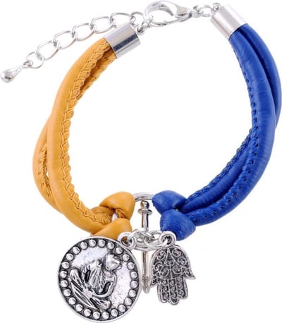 Behave - Boho armband imitatieleer - Boeddha hanger - verstelbaar