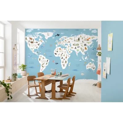 Komar Fotobehang Monde Magique - Blauw - 2,50m X 300cm
