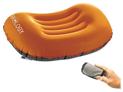 Opblaasbaar Reiskussen – Ultralicht Kussen voor Backpacken, Kamperen & Reizen – Ergonomische Ondersteuning – Compact en Opvouwbaar