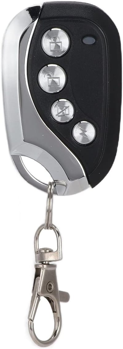 Draadloze afstandsbediening met 4 knoppen, 433MHz - Universele sleutelketting voor auto's, motoren en garagedeuren