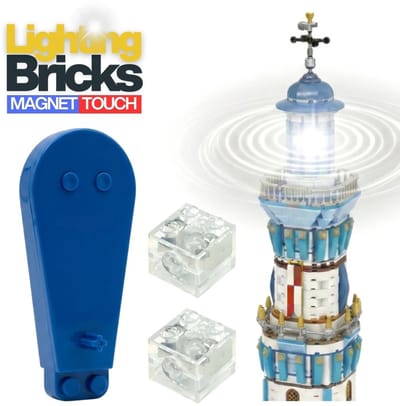 Xainy MS04 Magnetisch Touch Verlichtingsset kubus | Elementensplitser seperator tool | Speelgoed lampjes op batterijen | Technic bouwblokken verlichting geschikt voor city architecture bouwsets | My bricks light geschikt voor Reobrix Pantasy