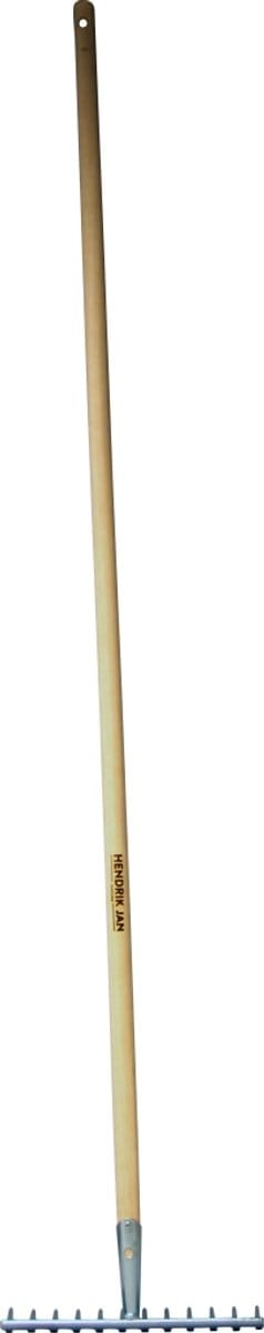 Hendrik Jan - Hark - Verzinkt - 12 tanden - Steel 160 cm - Essenhout