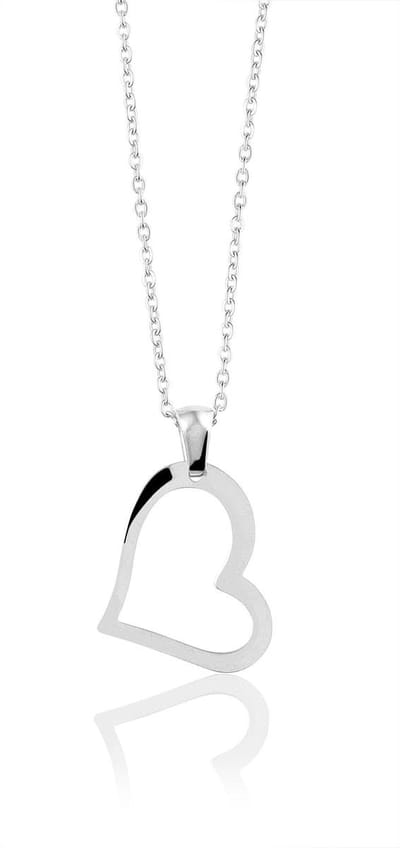 Montebello Ketting Boeli - 316L Staal - Hart - 21x17mm - 45cm