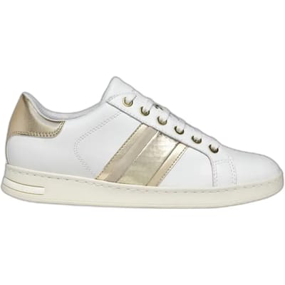GEOX JAYSEN DAMES Sneakers - WIT/LICHTGOUD - Maat 36