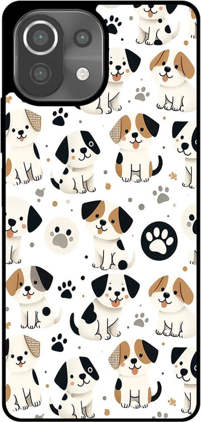 Smartphonica Telefoonhoesje Geschikt voor Xiaomi 11 Lite met honden opdruk - TPU backcover case dog design geschikt voor Xiaomi 11 Lite