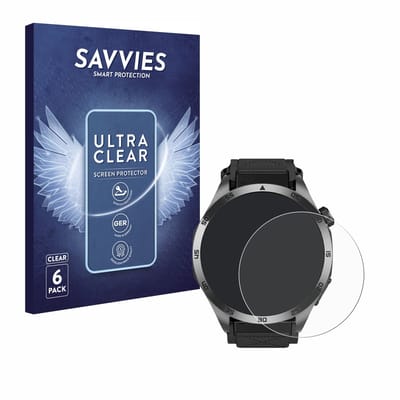 Savvies - Screenprotector voor Knauermann Pro 3 Fan Edition 2025 (rond) - Folie Beschermfolie transparant 6 Stuks