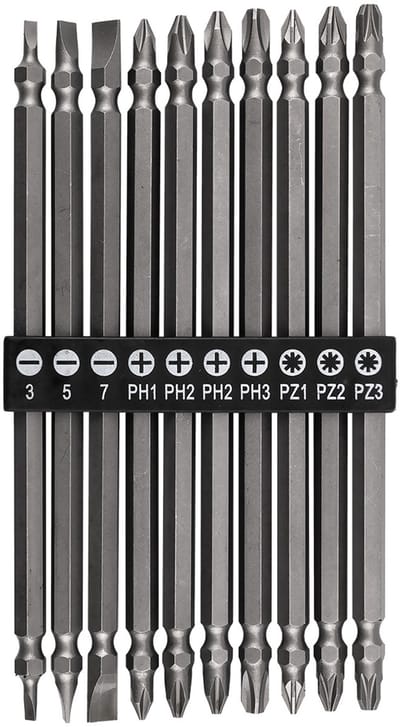 Graphite 56T511 Serie - Lang Dubbelzijdige Bit Set - 150mm - 10 stuks