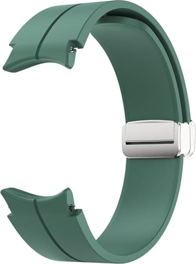 Siliconen bandje - geschikt voor Samsung Galaxy Watch 7 / Watch FE / Watch 6 / Watch 6 Classic / Watch 5 / Watch 5 Pro / Watch 4 / Watch 4 Classic - groen