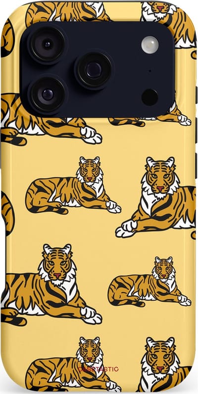 Casetastic hoesje geschikt voor Apple iPhone 17 Pro - MagSafe - Dubbellaagse bescherming - Onzichtbare jager - Fashion Case - Goud Taupe Donkergrijs