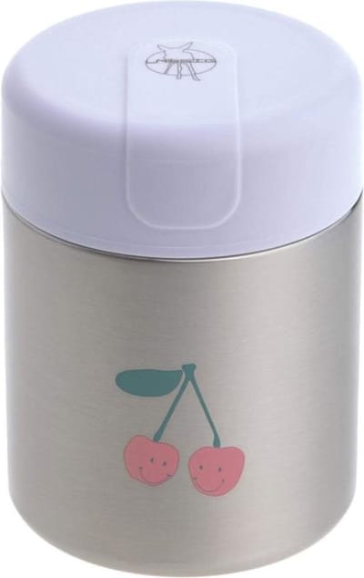 Lässig bewaarbakje food jar voor babyvoeding - isothermisch bewaarpotje - 315ml - Happy Fruits Cherry