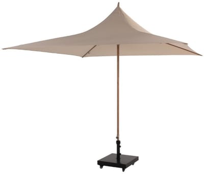 4 Seasons Outdoor Middenstok Parasol Vivenda - Sand Woodlook 270 x 270 cm