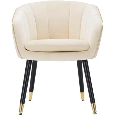 Fauteuil Paris Crema/gold 62×58×78 cm