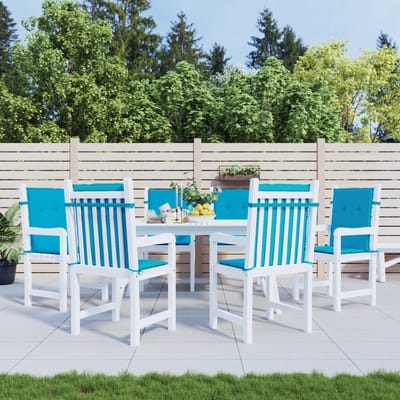 vidaXL - Tuinstoelkussens - 6 - st - 100x50x3 - cm - oxford - stof - blauw