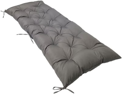Bankkussen - Zitkussen - Tuin Ontspanning - Verhoogd Comfort Ontwerp - 120x50x8CM - Donkergrijs