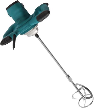 Mortelmixer - Roerwerk Betonmixer - Materiaalmengen - 6 Snelheden Instelbaar - 2100 Watt - Lichtblauw