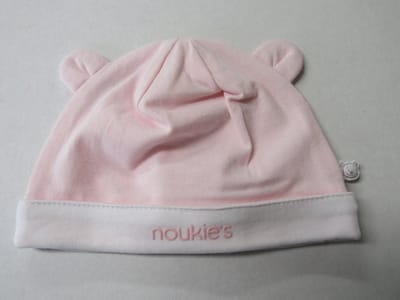 Noukie's - Zomer muts - Meisje - Rose, met oortjes  - 6/12 maand - 46 cm  T1 ,