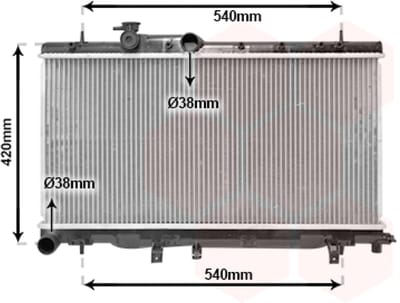 Van Wezel - RADIATOR VOOR SUBARU IMPREZA 2001-2002 45111AE010
