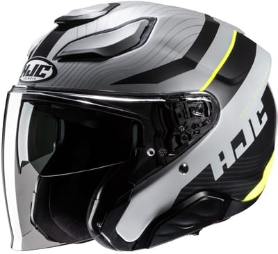 HJC F31 Naby Zwart Grijs Jethelm - Helm