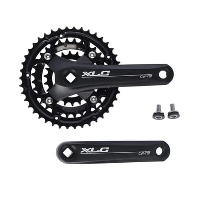 XLC CS-Y01 Crankstel – Zonder Trapas – 7/8 Versnellingen - Mountainbike (MTB) - 152 mm - Aluminium - Zwart