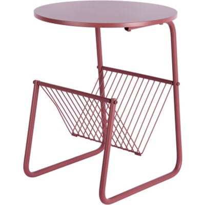 Leitmotiv - Bijzettafel Riqueza Revista - Rood - 40x40x49 cm
